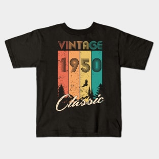 70th Birthday Gift 70 years Vintage 1950 Men Women Kids T-Shirt